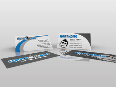 Kart Kong Business Cards business cards design kart kong print design