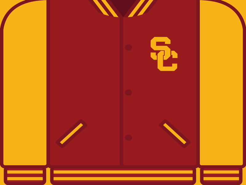 College Football Countdown: USC usc trojans college football ncaa letterman usc