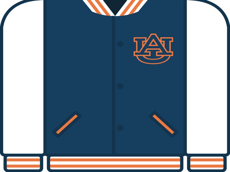 College Football Countdown: Auburn letterman college football ncaa war eagle auburn tigers auburn