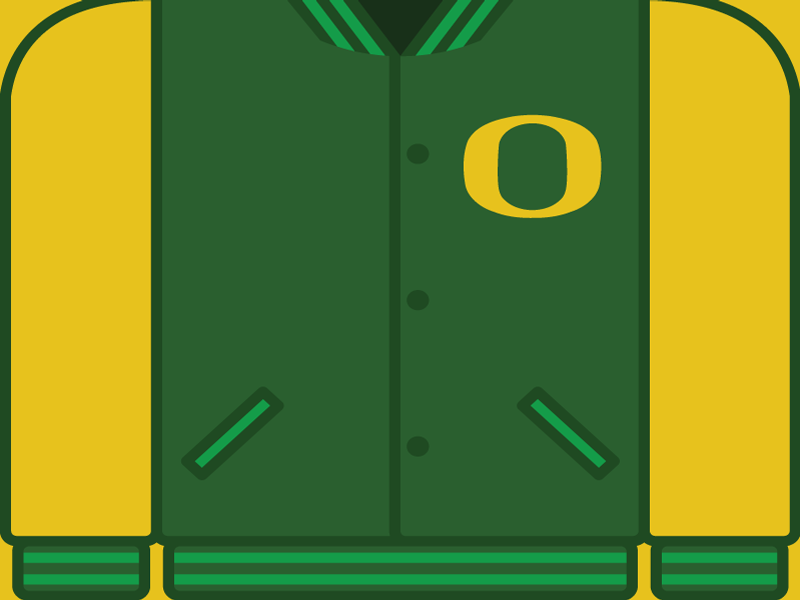 College Football Countdown: Oregon letterman ncaa college football oregon ducks oregon