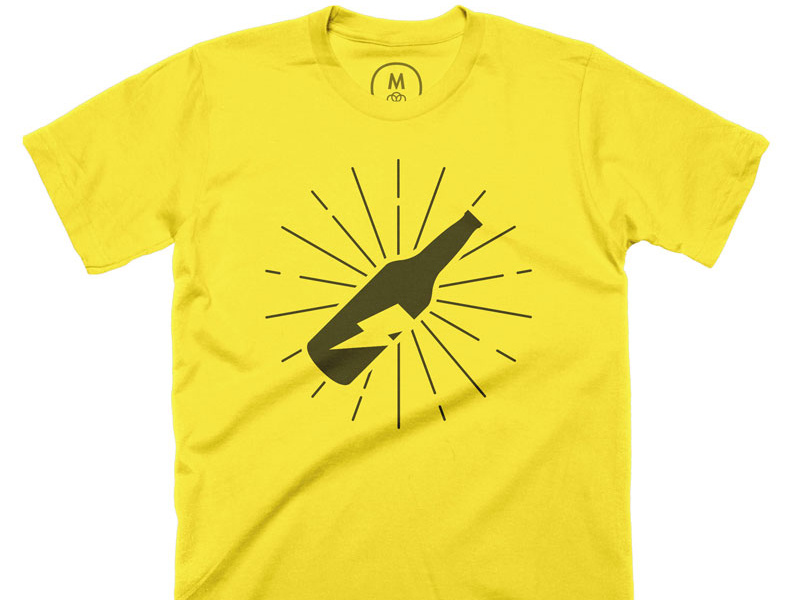 Lightning in a Bottle: Now on Cotton Bureau shirt t-shirt cotton bureau bottle lightning