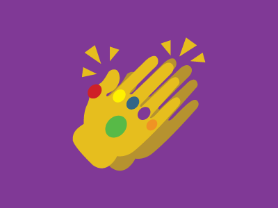 Infinity Clap infinity war infinity gauntlet gauntlet infinity emoji comics villain avengers thanos marvel