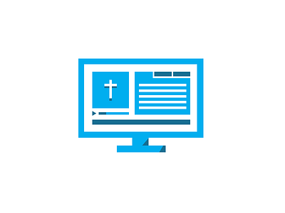 Online Church baji bible verses blue chat church illustration online screen sermon notes video