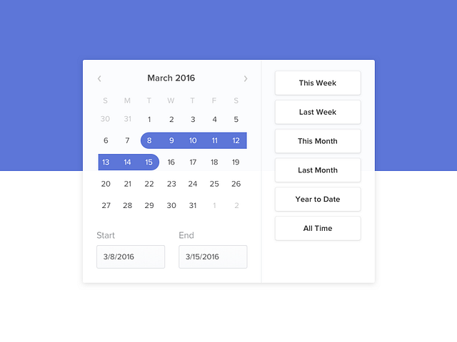 Picker by Brad McNally on Dribbble