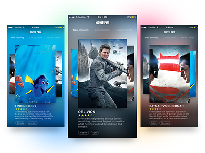 Movie Pass app mobile movies new new orleans ui