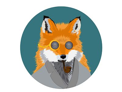 Loudest Fox animal class classy fancy fox foxy loudest nature orange pipe robe wild