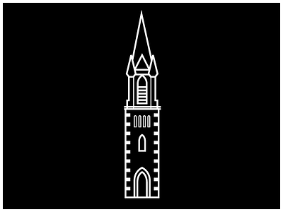 Steeple Icon #5 architecture building church cross drawing icon iconography steeple tower vector