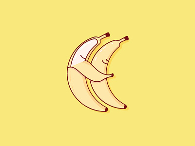 Banana Lovin banana chicago fruit illustration love vector