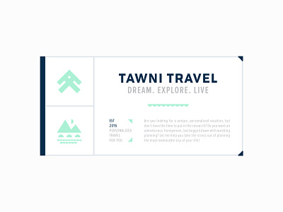 TT Branding badge branding bridge dream explore live mountain travel water