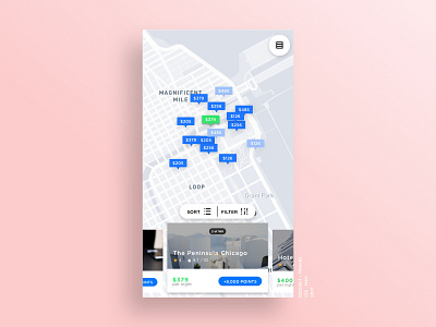 Map Design chicago filter ios map marker mock rocket sort travel