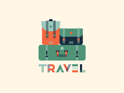 Travel backpack explore globe handle luggage suitcase travel