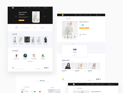 Website E-commerce design e commerce ui web design