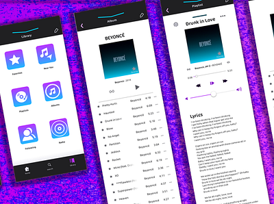 somi Wireframes app branding design gradient music music app sketchapp ui ux wireframes