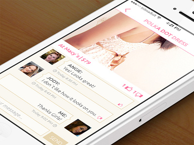 Shopping with Friends iPhone App advice app iphone app mobile app shopping app uiux design