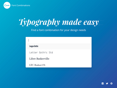 Find the perfect font combination canva font combinations typography ui web design