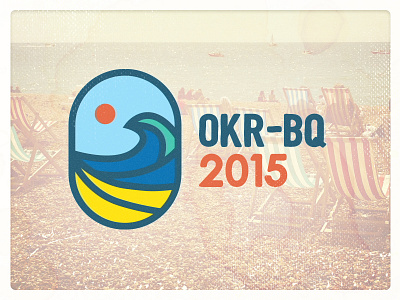 OKR-BQ 2015 beach branding logo vintage