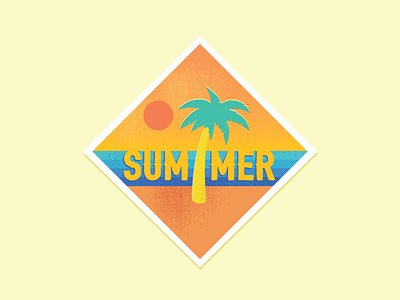 Summer Beach Sticker