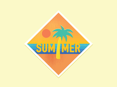 Summer Beach Sticker
