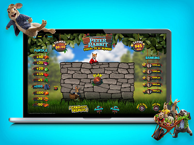 Peter Rabbit Movie/Online Game fun game interface movie peter rabbit ui web