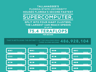 Tallahassee Infographic Preview computing dead flat infographic minimal netflix super supercomputer vector walking