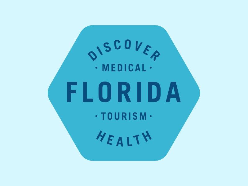 Discover Florida Health Badge badge badgehunting care design discover florida health logo med medical service tourism