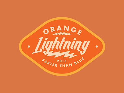 Orange Lightning Patch