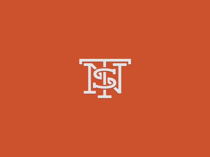 NST Monogram brand design emblem insignia letter logo monogram type typography