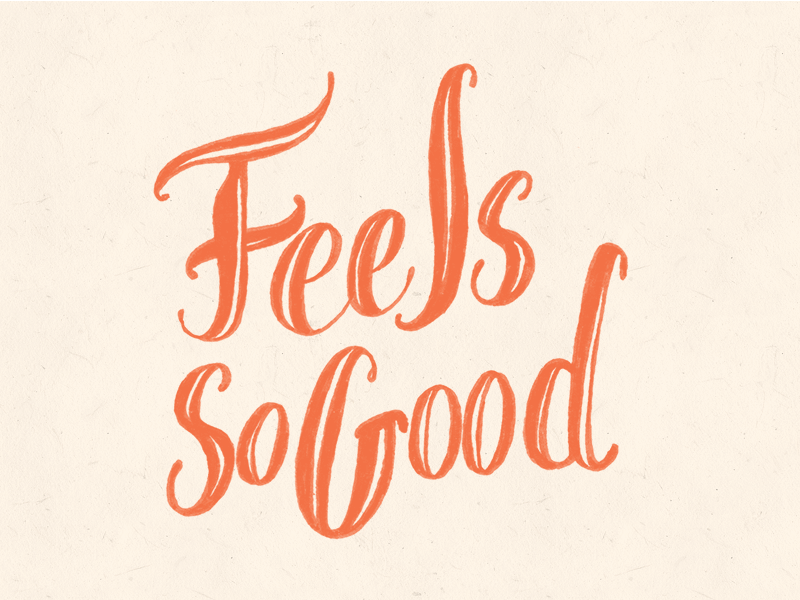 Feels design feels hand lettering lettering line script sorry thoughts