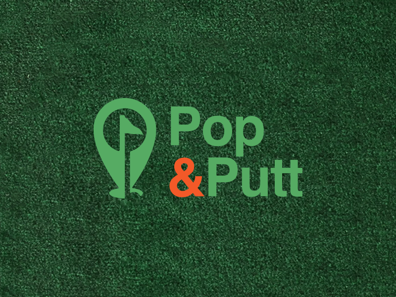 Pop&Putt Brand brand design flag golf logo minigolf mobile pop up putt puttputt sport