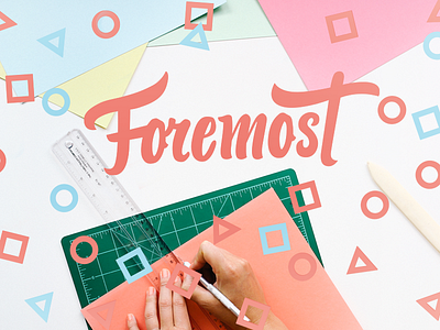 Foremost Launch collective creative design firm foremost launch logo shapes site work