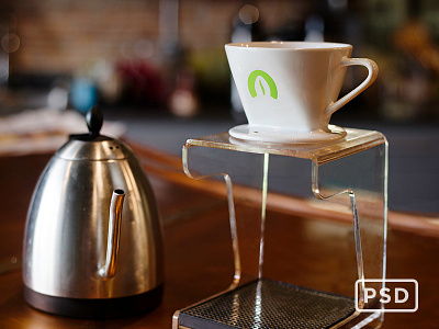 Pour-Over Coffee Mockup