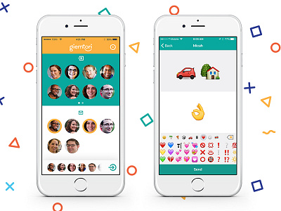 Giemtori App app application communication design emoji giemtori language messaging ui ux