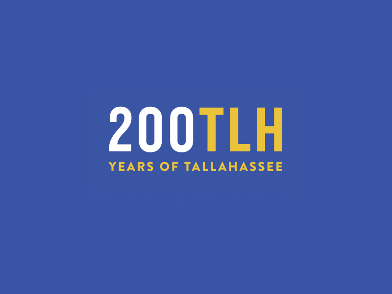 TLH Bicentennial Logo 200 bicentennial brand celebration design history logo tallahassee tlh wordmark years