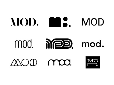 Mod Brand brand exploration identity logo mod modern
