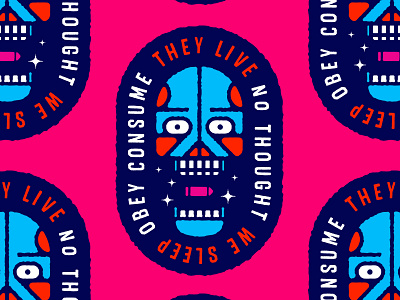 Skull 6 - 31 Days of Skulls 31daysofskulls bubblegum halloween illustration movie obey skull they live