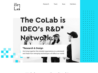 IDEO CoLab Site colab company design ideo portfolio prototype react research tech view web website