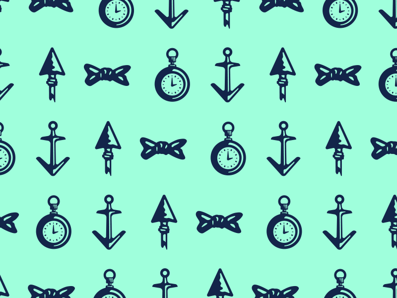 Workmans Pattern anchor arrow arrowhead bowtie brand clock design icon icons pattern time watch