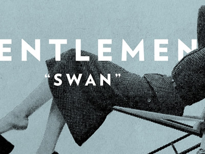 Swan gentlemen halftone retro