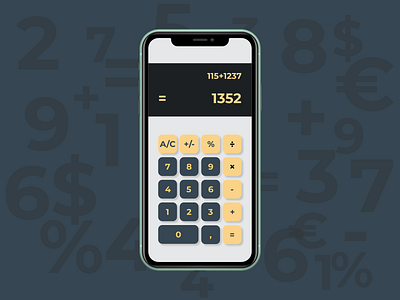 Daily UI challenge 004 app calculator calculator ui daily ui dailyui dailyui 004 design ios iphone x ui ui challenge ux