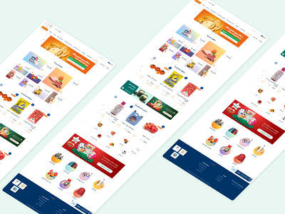 Online Supermarket (Desktop) design desktop grocery rtl store ui ux
