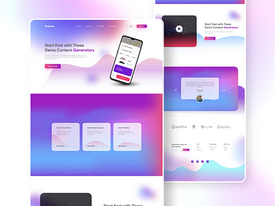 Modern App Landing Page Design