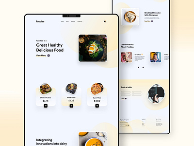 food website design