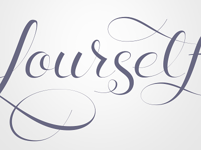 Brace Yourself Lettering flourish lettering type typography yourself