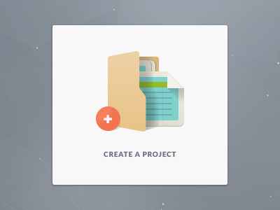 Create Project Card card ui create icon plus project spreadsheet ui