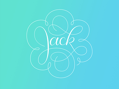 Lettering for Jack's Dog ID Tag