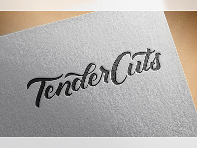 Lettering the TenderCuts Logo Mark
