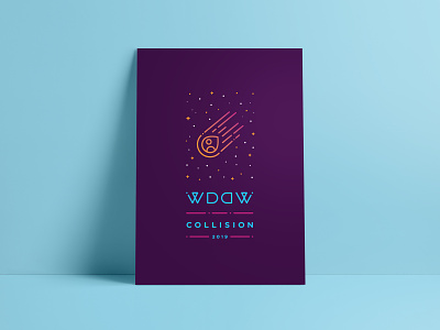 Workday Design Week 2019 2019 collision comet conference linear poster space stars workday