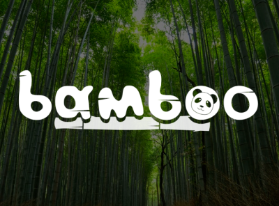 BAMBOO 5 design inkscape logo typography vector