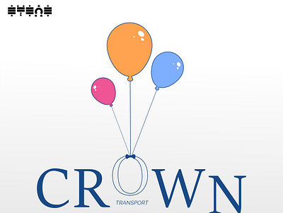 CROWN 5 design flat inkscape logo typography vector