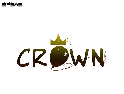 CROWN 6 design flat inkscape logo typography vector